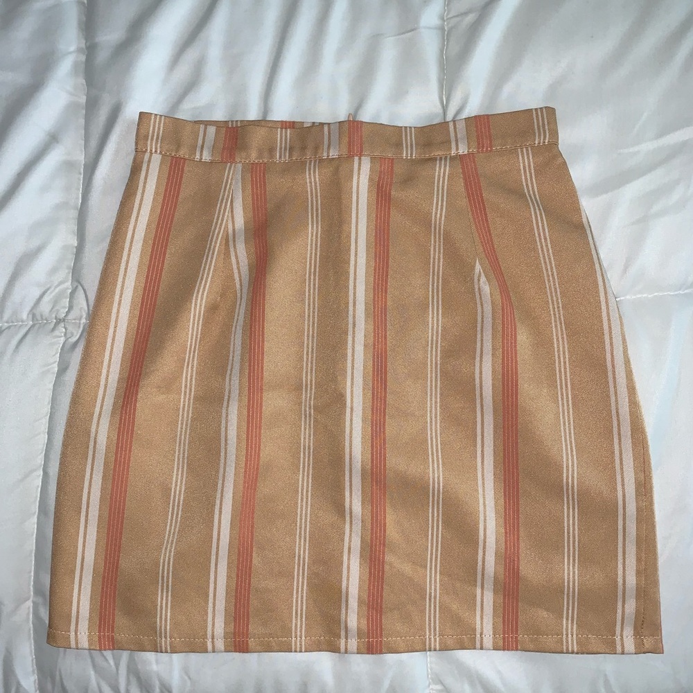 TRENDY Nasty Gal Striped Mini Skirt